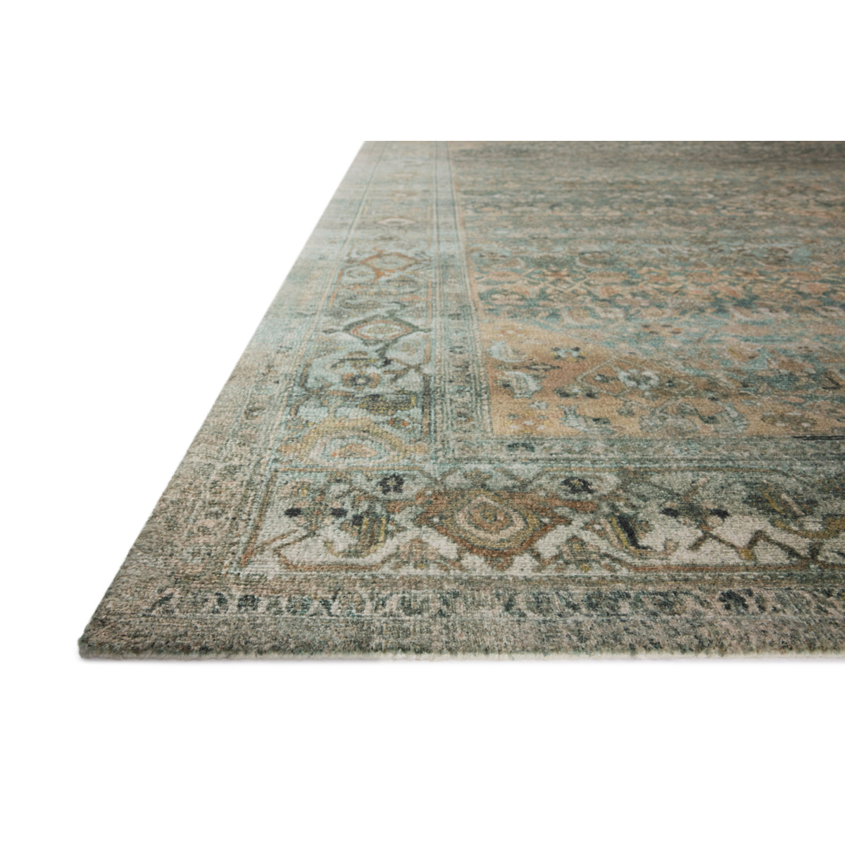 Magnolia Home by Joanna Gaines x Loloi Wimberly Lagoon / Wheat Area Rug